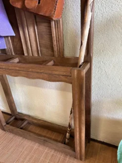 Porte-manteau mural en bois massif – Style rustique / campagne chic