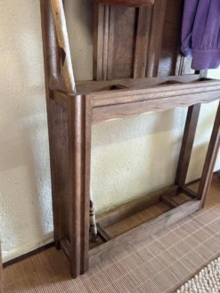 Porte-manteau mural en bois massif – Style rustique / campagne chic