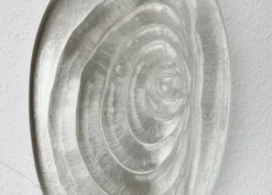 Porte-manteau mural en verre artistique scandinave vintage, années 1970