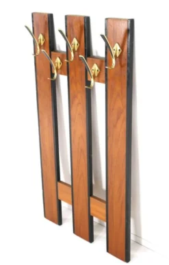 Porte-manteau mural 'Erika' - moderne du milieu du siècle - vintage