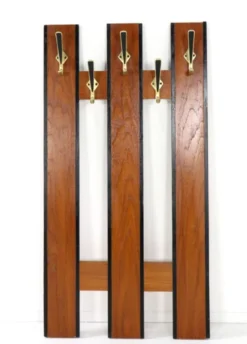Porte-manteau mural 'Erika' - moderne du milieu du siècle - vintage