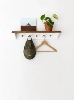 Porte manteau mural fait main