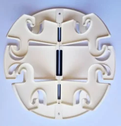 Porte-manteau mural octopus des années 1970, Studio Halm, Allemagne