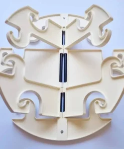 Porte-manteau mural octopus des années 1970, Studio Halm, Allemagne