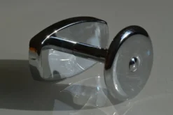 Porte manteau mural à 1 patère métal chromé vintage 80's
