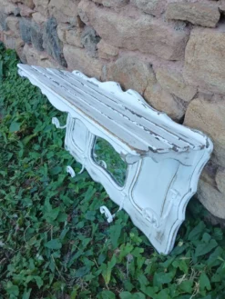 Porte manteau mural vintage en bois
