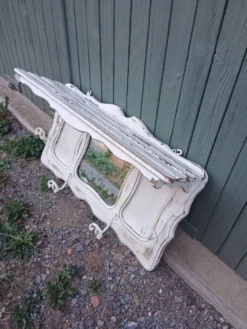 Porte manteau mural vintage en bois