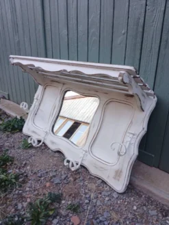 Porte manteau mural vintage en bois