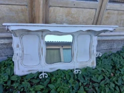 Porte manteau mural vintage en bois