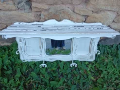 Porte manteau mural vintage en bois