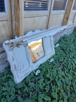 Porte manteau mural vintage en bois
