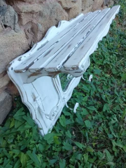 Porte manteau mural vintage en bois