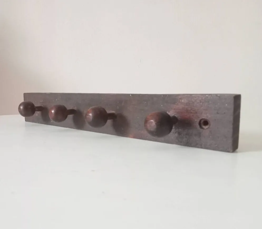 Porte manteau mural vintage en bois