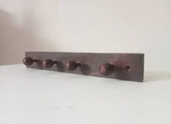 Porte manteau mural vintage en bois