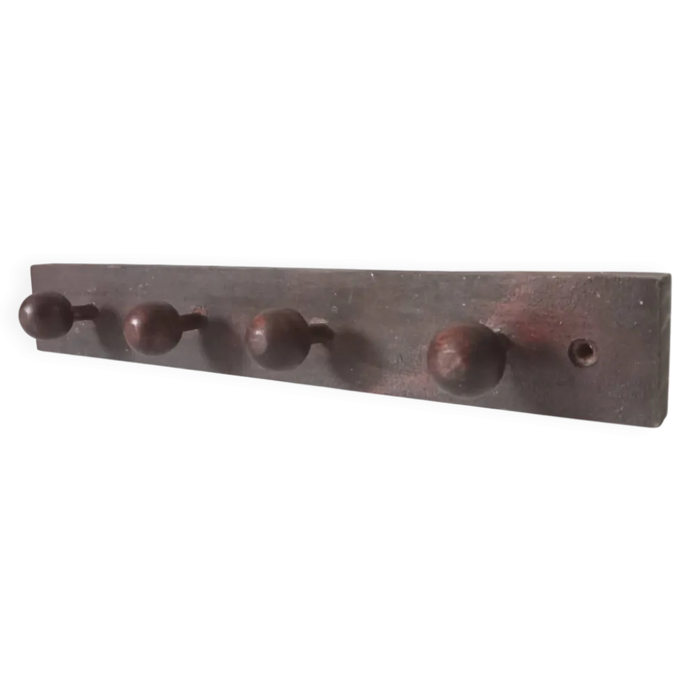 Porte manteau mural vintage en bois