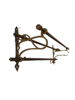 Porte-manteau mural vintage en cuivre / porte-manteau suspendu