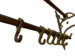 Porte-manteau mural vintage en cuivre / porte-manteau suspendu