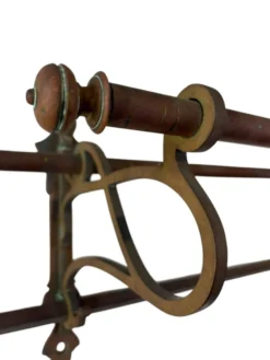 Porte-manteau mural vintage en cuivre / porte-manteau suspendu
