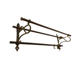 Porte-manteau mural vintage en cuivre / porte-manteau suspendu