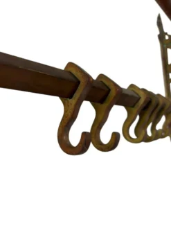 Porte-manteau mural vintage en cuivre / porte-manteau suspendu