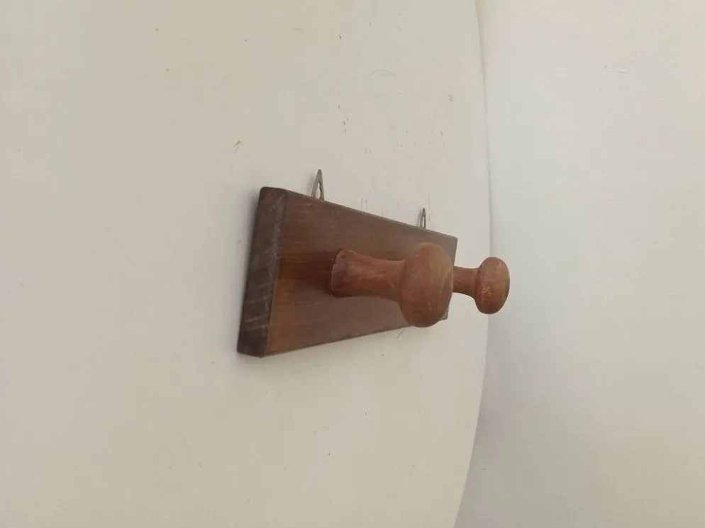 Porte manteau mural vintage en bois