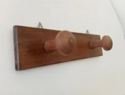 Porte manteau mural vintage en bois