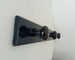 Porte manteau mural vintage en bois laqué années 60