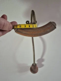 Porte-manteau patère murale vintage années 60 Bois et metal