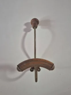 Porte-manteau patère murale vintage années 60 Bois et metal