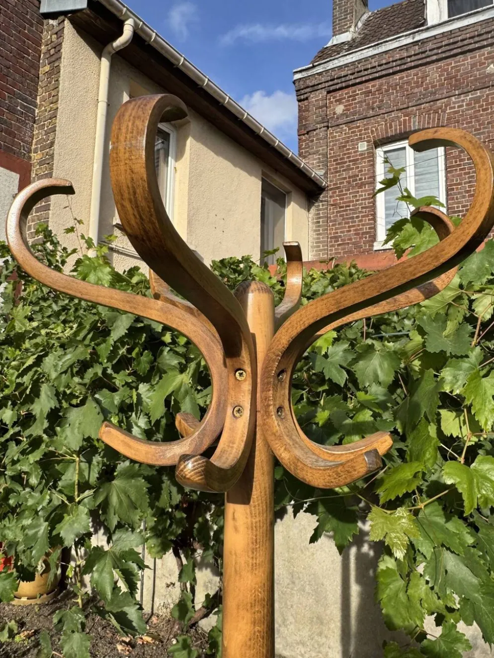 Porte-manteau perroquet Baumann vintage