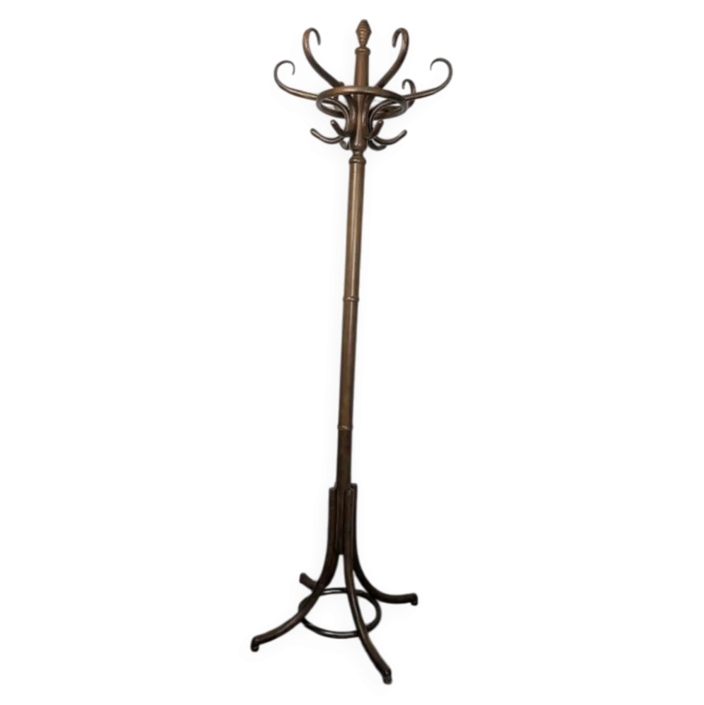 Porte-manteau perroquet bistrot en bois courbé