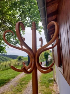 portemanteau perroquet, bois massif