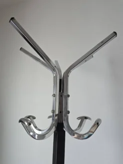 Porte manteau perroquet chromé tête pivotante sur verrin
