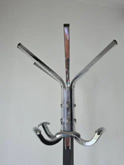 Porte manteau perroquet chromé tête pivotante sur verrin