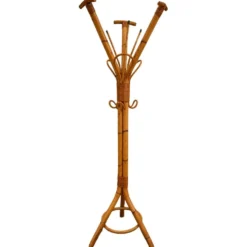 Porte-manteau Perroquet en Bambou et Rotin