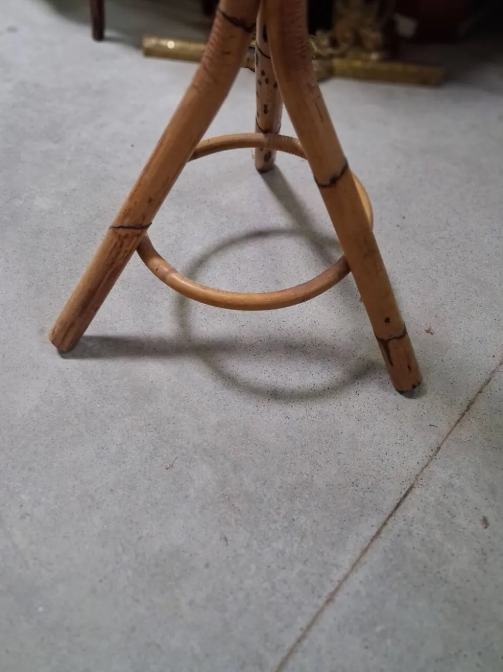 Porte-manteau Perroquet en Bambou et Rotin