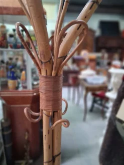 Porte-manteau Perroquet en Bambou et Rotin