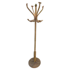 Portemanteau perroquet en rotin 1970
