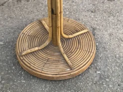 Portemanteau perroquet en rotin 1970