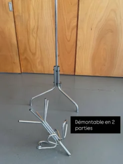 Portemanteau perroquet métal chromé