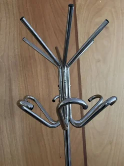 Portemanteau perroquet métal chromé