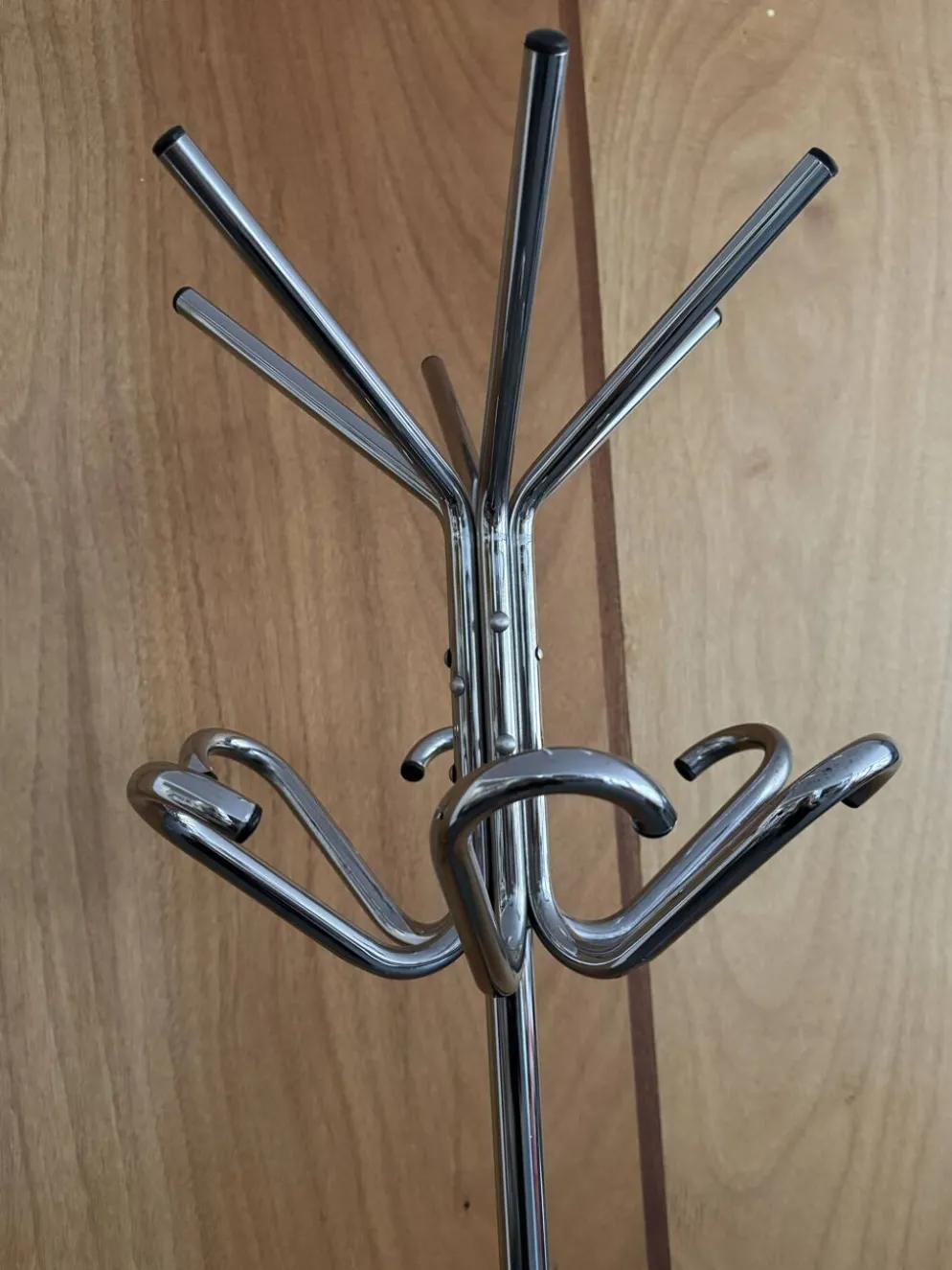 Portemanteau perroquet métal chromé