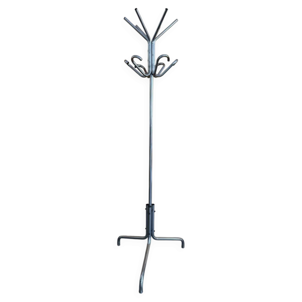Portemanteau perroquet métal chromé