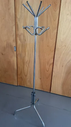 Portemanteau perroquet métal chromé