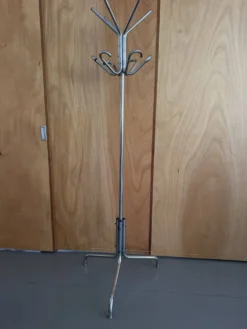 Portemanteau perroquet métal chromé