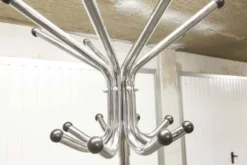 Porte manteau 1960 perroquet 16 patères industriel métal chromé rotatif