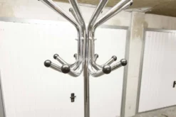 Porte manteau 1960 perroquet 16 patères industriel métal chromé rotatif
