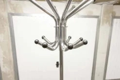 Porte manteau 1960 perroquet 16 patères industriel métal chromé rotatif
