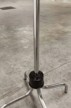 Porte manteau 1960 perroquet 16 patères industriel métal chromé rotatif
