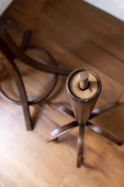 Porte manteau perroquet pivotant Baumann, bois foncé.